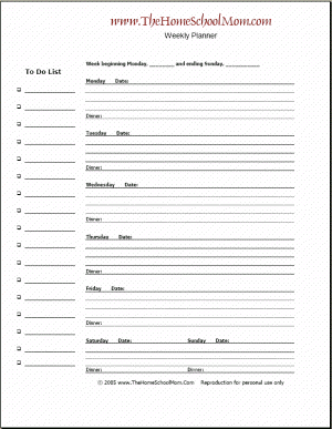 to do planner