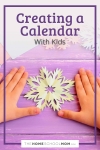 Creating a calendar with kids.