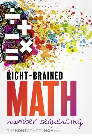 Right-brain math - number sequencing