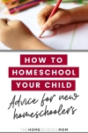 Child drawing with text How To Homeschool Your Child? Advice for New Homeschoolers