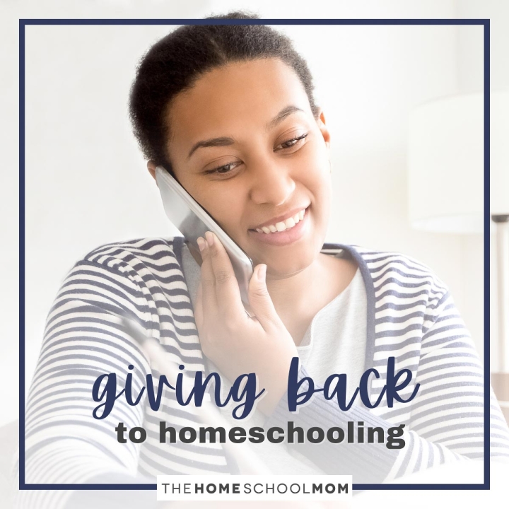 giving back to homeschooling