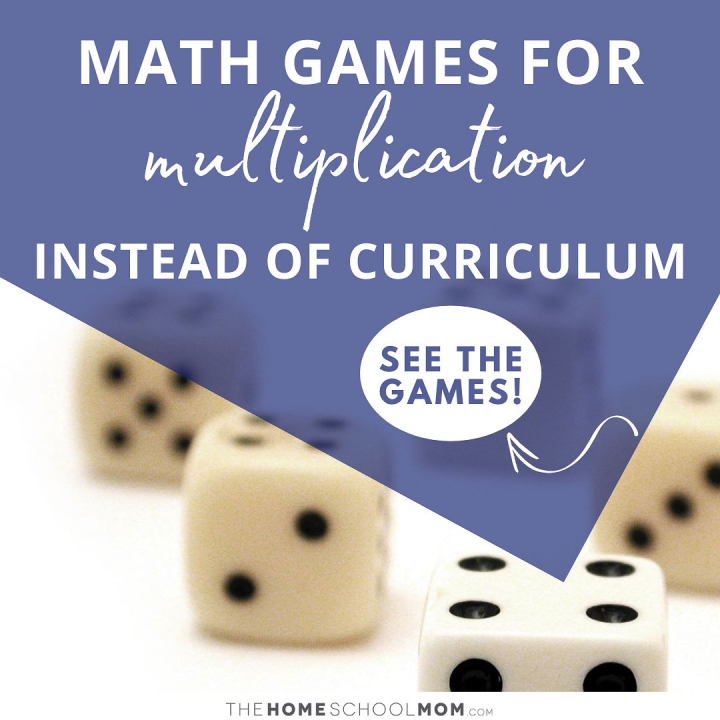Dice with text Math games for multiplication instead of curriculum - see the games!