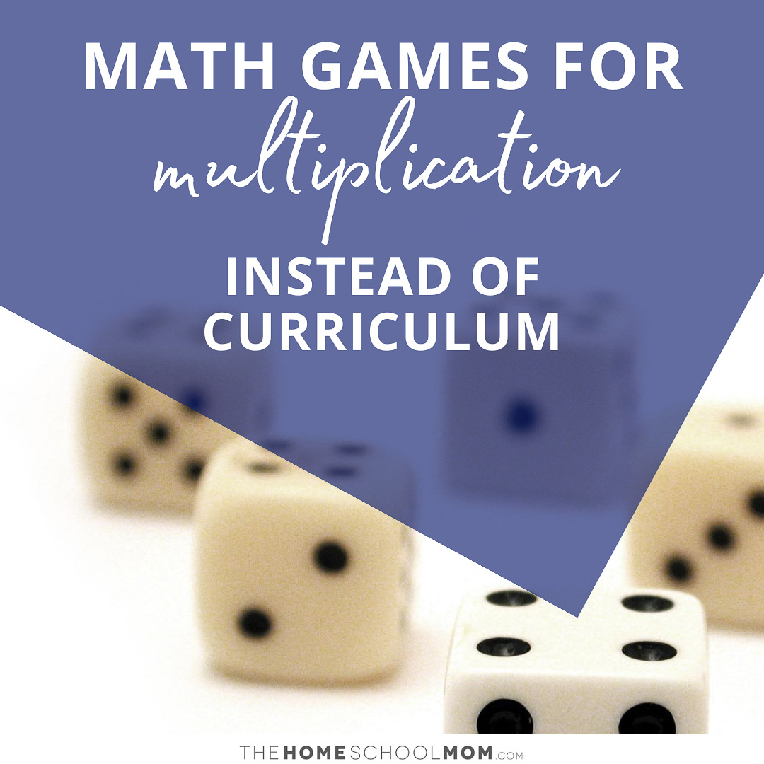 Dice with text Math games for multiplication instead of curriculum