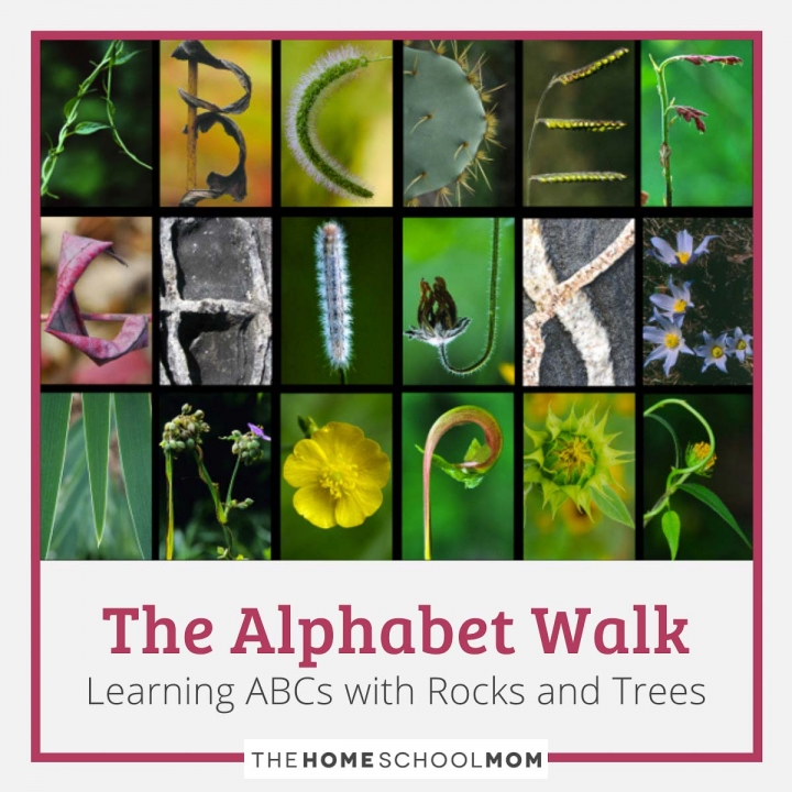 The Alphabet Walk: Learning ABCs with Rocks and Trees