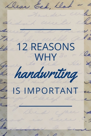 TheHomeSchoolMom Blog: 12 Reasons Why Handwriting Is Important