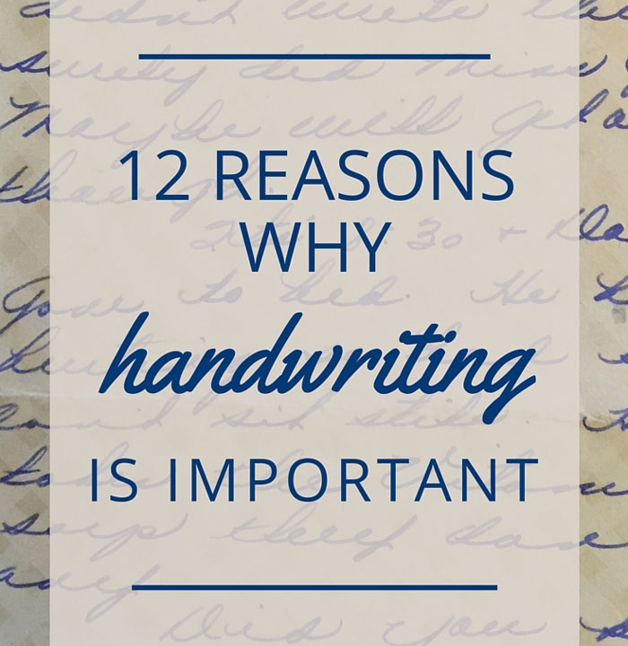 TheHomeSchoolMom Blog: 12 Reasons Why Handwriting Is Important