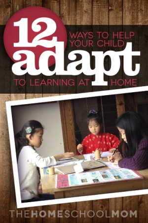 TheHomeSchoolMom Blog: 12 Ways to Help You Child Adapt to Homeschooling