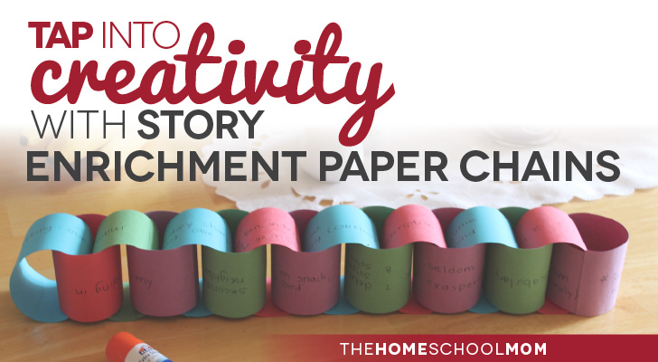TheHomeSchoolMom Blog: Creative writing with story enrichment paper chains