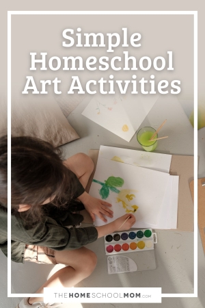 Simple homeschool art activities.