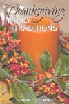 Thanksgiving Family Traditions - Candle arrangement on table in background