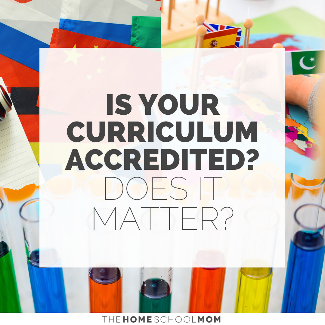 school supplies and equipment with text is this curriculum accredited? Does it matter? - TheHomeSchoolmom