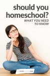 woman with questioning look and text should you homeschool this fall - what you need to know