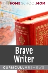 globe and book with text Brave Writer Curriculum Reviews - TheHomeSchoolMom.com