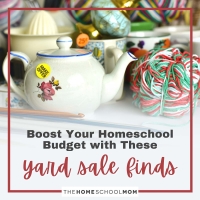 Boost Your Homeschool Budget With These Common Yard Sale Finds