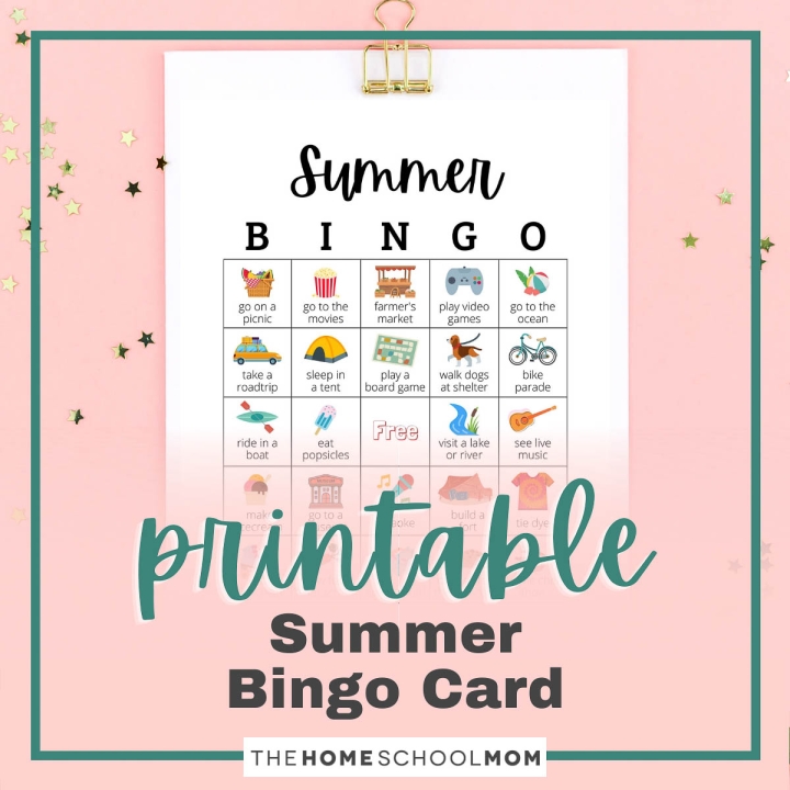 Printable: Summer Bucket List or Bingo Card