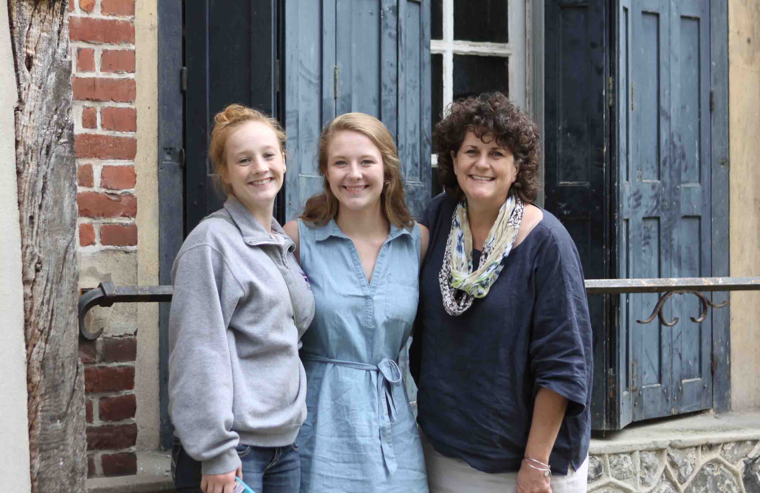 Mary Ann Kelley with daughters Faith and Michaela
