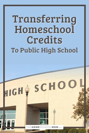 Transferring homeschool credits to public high school.