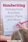 Handwriting Homeschool Activities, Lesson Plans, and More.
