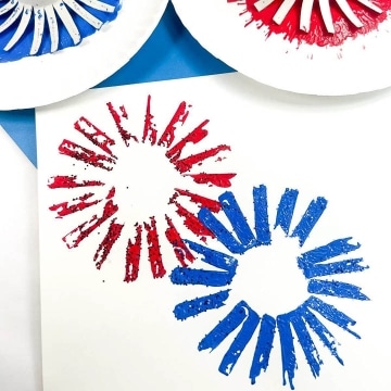 Fireworks Painting Craft.