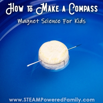 How to make a compass: magnet science for kids.