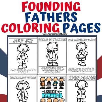 Founding Fathers coloring pages.