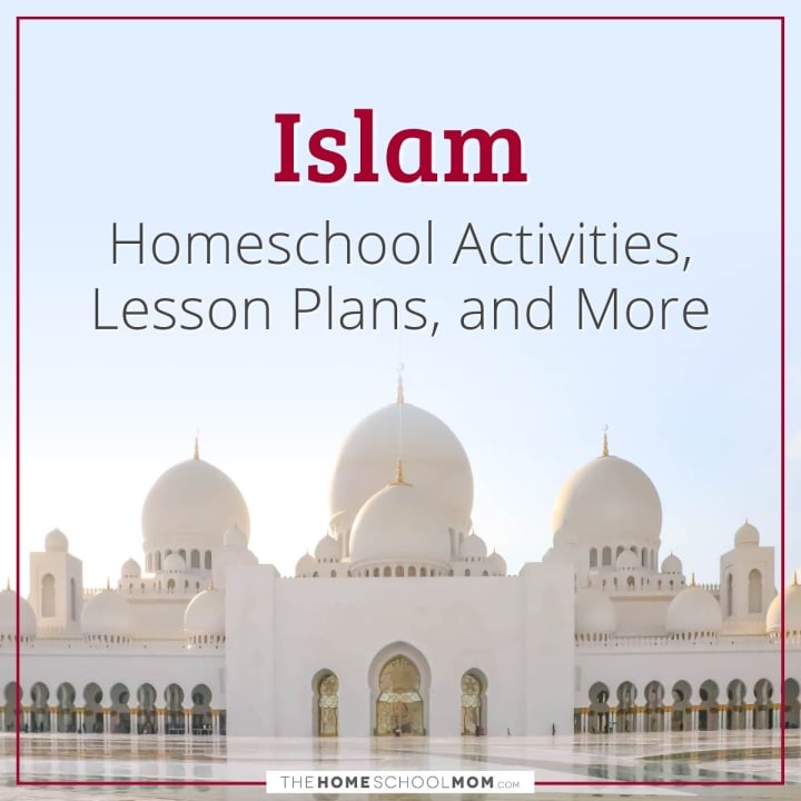 Learning about Islam for kids - homeschool resource links, including lessons, websites, activities and more.
