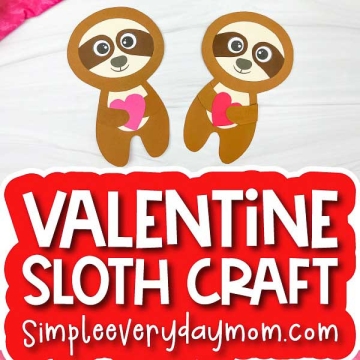 Sloth paper craft.