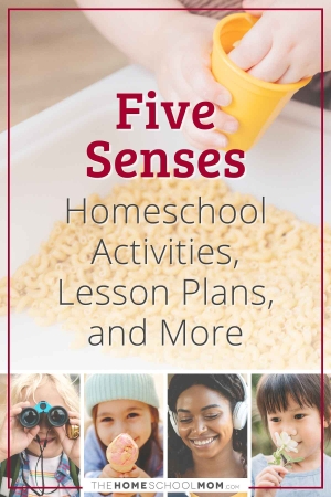 Five Senses homeschool activities, lesson plans, and more.
