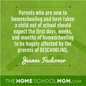 What is "deschooling"?