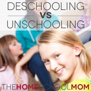 TheHomeSchoolMom Blog: Deschooling vs. Unschooling - What's the Difference?