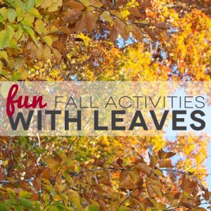 TheHomeSchoolMom: Fun Fall Activites with Leaves