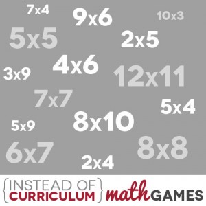 Instead of Curriculum: Math Games