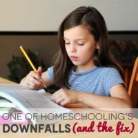 One of Homeschooling's Biggest Downfalls (And the Fix)